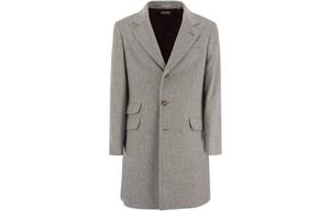 Brunello Cucinelli Однобортное пальто с длинными рукавами, Gray