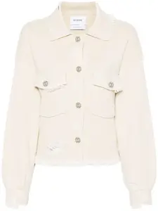 Джинсовая куртка с бахромой Barrie, нейтральный