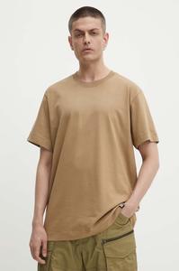 Хлопковая футболка G-Star, бежевый