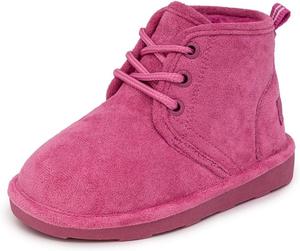 Детские ботинки Nautica с мехом шерпа для снега и зимы - теплые ботильоны на щиколотку | Для мальчиков и девочек | (Старший ребенок - Младший ребенок - Малыш), Pink-Dulverton