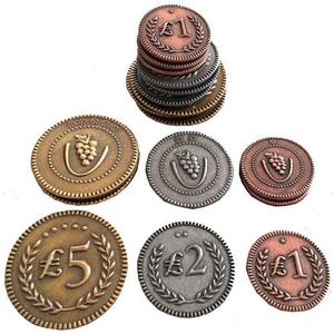 Настольная игра Viticulture Board Game: Metal Lira Coins Upgrade Pack