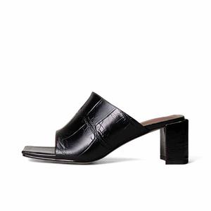 Тапочки-слайды женские, устойчивые к истиранию SHOEMAKER QUEEN, Classic Black