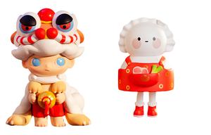 Тигр прыгает в новый год коллекция IP мистические коробки одиночная мистическая коробка/полная коробка 15 шт POP MART