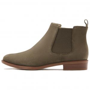 Ботинки женские Clarks на каблуке, зеленый
