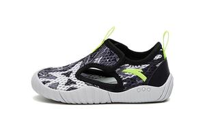 Скользоустойчивые противоударные низкие детские туфли Black White Infant And Toddler Antakids