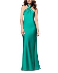 Платье с узлом на шее AQUA, зеленый