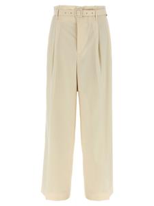 Шерстяные брюки Auralee, бежевый
