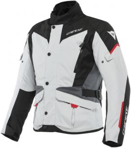 Текстильная мотоциклетная куртка Dainese tempest 3 d-dry, Light Grey/Black/Red