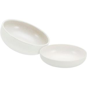 Салатница Uno, 2 шт., из каменной керамики в винтажном стиле, Ø 26 см, произведено в Европе Creatable, Offwhite