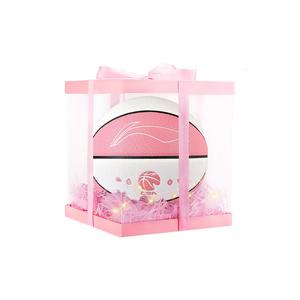 LINING Баскетбольный мяч CBA Collection PU розовый белый размер 6 тренировочный unisex