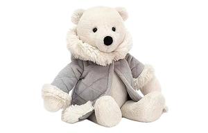 JELLYCAT Рождественская серия животные с колокольчиками альбом белые куклы плюшевая кукла высота 26см