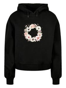 Толстовка F4NT4STIC Pink Floral Wreath - Decorative Spring Flower, черный