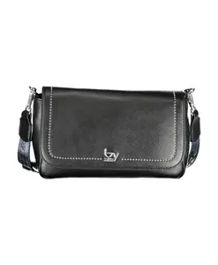 Элегантная кожаная сумка через плечо Byblos, черный