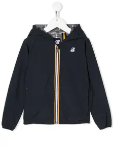Куртка на молнии с капюшоном K Way Kids, синий