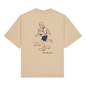 Футболка New Balance Wordmark Logo Skate Graphic T-Shirt 'Incense', бежевый