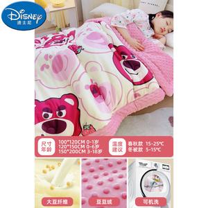 Disney Детское одеяло 115x150 см, наполнитель бобы, машинная стирка, цвет Strawberry Bear