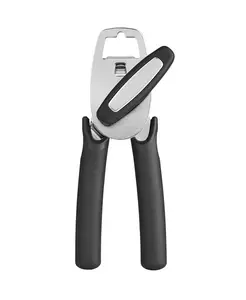 Прочный ручной консервный нож из нержавеющей стали с большой открывалкой для бутылок Zulay Kitchen, black