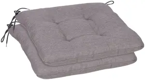 Подушка для сиденья GO-DE "Carina", набор из 2 шт., 38x38 см 38х38 см, серо-коричневый