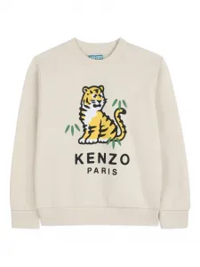 Толстовка с принтом Kenzo Kids, бежевый