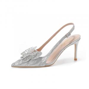 Женские туфли на тонком каблуке и высоком каблуке Varib, Silver