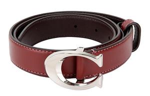 Женский кожаный ремень Coach, красный