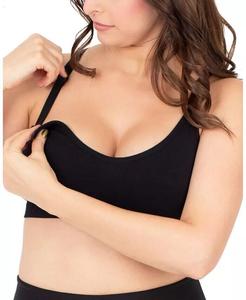 Спортивный бюстгальтер для кормления грудью для беременных - подходит для размеров 30E-40I Kindred Bravely, черный