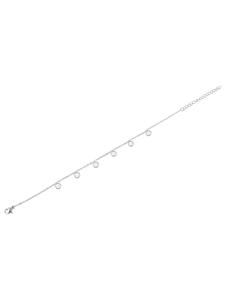 Adeliás Женский браслет на лодыжку - из нержавеющей стали серебристого цвета