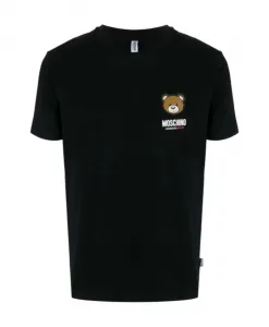 Черная стильная модная сумка Moschino, черный