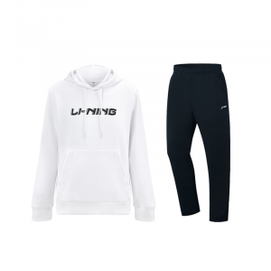Li-Ning Casual Sportswear Unisex, clothing set (белый sweatshirt+черный pants)