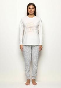 Пижамный комплект Yamamay SET, Almond Grey With Print/Grey