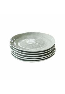 Набор десертных тарелок Loberon Braganza, 6 штук, зеленый