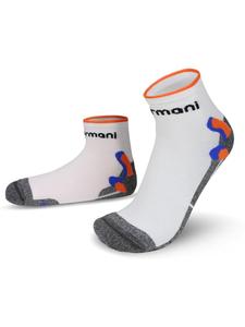 Normani 2 пары коротких спортивных носков бело-оранжевого цвета