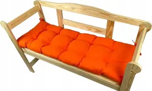 Подушка для садовой скамейки, оранжевая, 170x40x8, садовая подушка, подушка для садового сиденья, подушка для улицы, садовая подушка