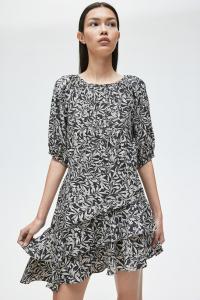 Платье с воланами H&M, серый