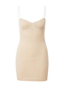 Мини платье Edikted Dress Pointelle, бежевый