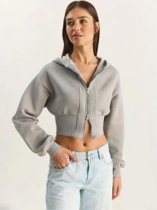 Bianco Lucci Худи на молнии в мятном цвете