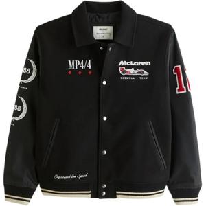 Abercrombie＆Fitch Куртка мужская черная, Black