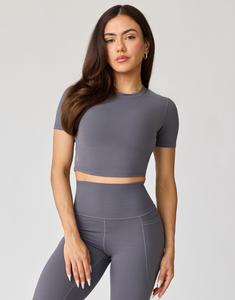 Укороченная футболка Hera AVA Active, цвет steel grey