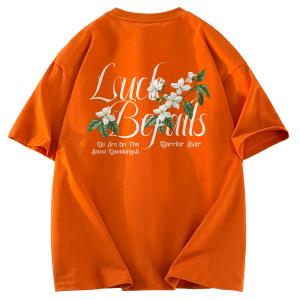 Футболка Unisex Crew Neck Moderate Heavyweight WARRIOR, оранжевый (heavyweight and 100% cotton)