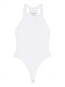 Рифленое боди Brandon Maxwell, белый