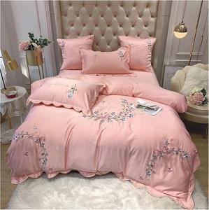 A1DFDFGOQSFG Комплект постельного белья с вышивкой из стиранного шелка