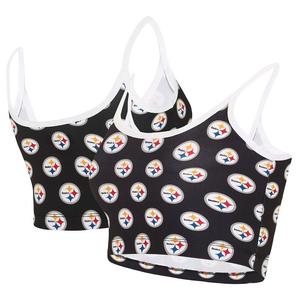 Женский бюстгальтер без косточек Concepts Sport черного цвета Pittsburgh Steelers Gauge Lounge, цвет Stl Black