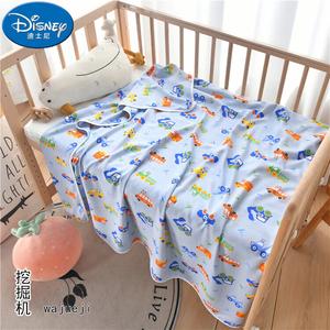 Disney Одеяло хлопковое 200х230 см, двойной слой, рисунок экскаватор