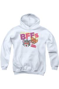 Толстовка с капюшоном BFFs из фильма "Том и Джерри" Gildan, белый