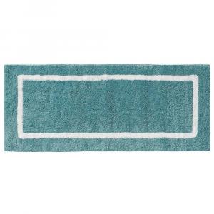 Двусторонний коврик для ванной комнаты Madison Park Renu с геометрическим узором и тафтингом — 24 x 60 дюймов, темно-синий