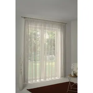 Штора LORCA с тесьмой для сборки, 1 шт. Wirth, бежевый