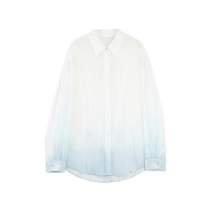 ELLE Рубашка женская Light Blue Lapel Thin Others