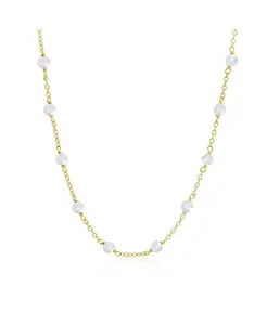 Ожерелье из жемчужных бусин, 14-каратное золото The Lovery, pearl