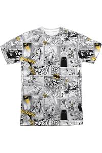 Футболка с коротким рукавом и принтом комиксов «Бэтмен» для взрослых, 100% полиэстер Gildan, белый