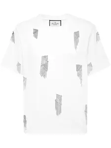 Футболка с бахромой Philipp Plein, белый